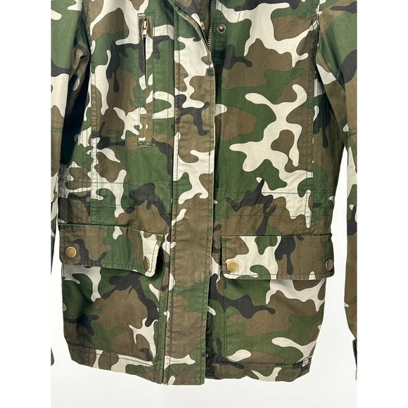 Love Tree Camo Jacket 100% Cotton Full Zip Women's Size Small - Picture 9 of 10
